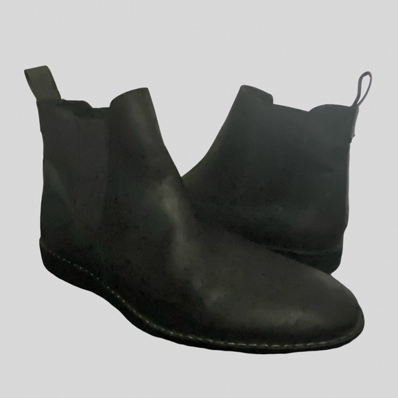 Kenneth Cole Mens Black Faux Leather New Age Chelsea Ankle Boot- Sz-10.5 - Picture 1 of 15